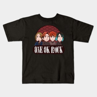 One Ok Rock Anime Big Head Kids T-Shirt